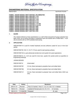 FORD WSD-M1H597-A