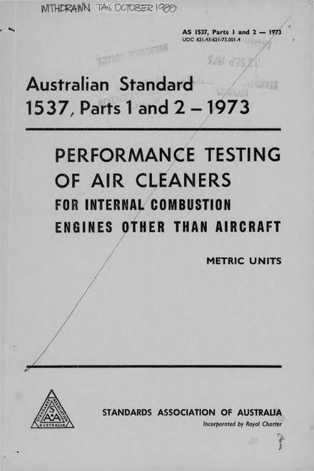 AS 1537.1-1973