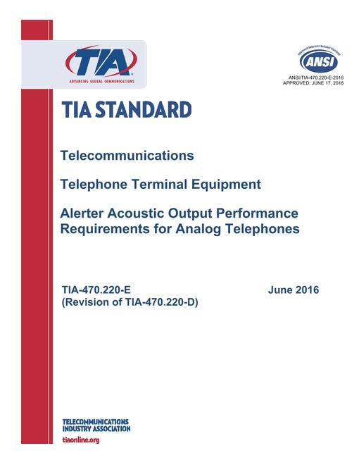 TIA ANSI/TIA-470.220-E