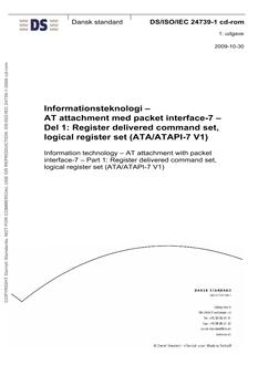 DANSK DS/ISO/IEC 24739-1 CD-ROM