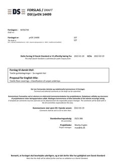 DANSK DSF/PREN 14499