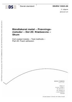 DANSK DS/EN 13523-20