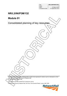 NR NR/L3/INI/P3M/132/01 ISSUE 1