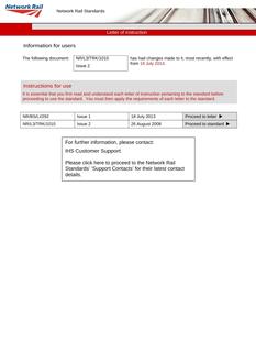 NR NR/L3/TRK/1010 ISSUE 2