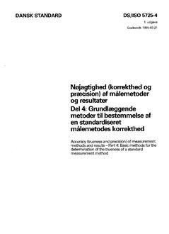 DANSK DS/ISO 5725-4