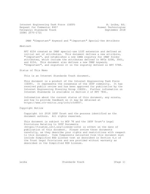 IETF RFC 8457