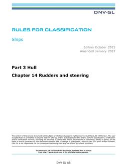 DNV DNVGL-RU-SHIPS PART 3 CHAPTER 14