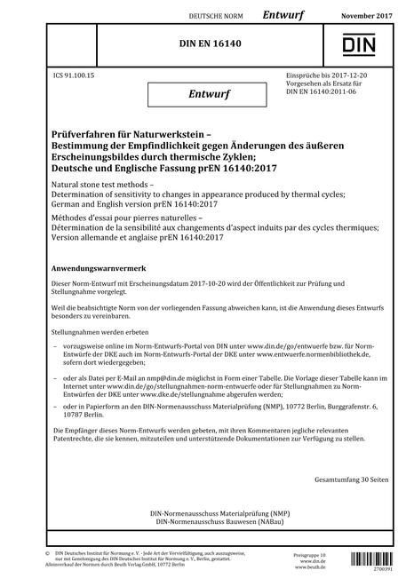 DIN EN 16140 - DRAFT