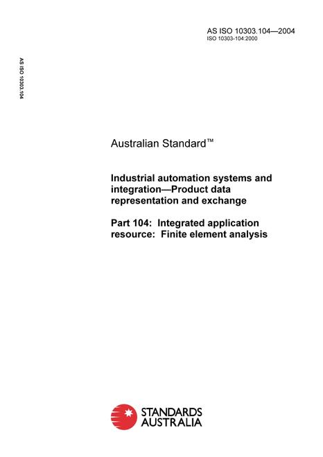 AS ISO 10303.104-2004