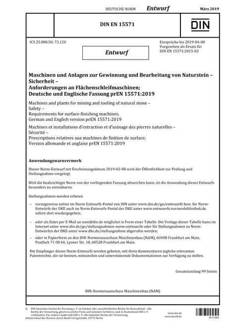 DIN EN 15571 - DRAFT