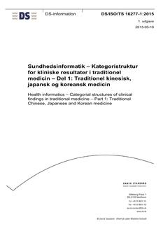 DANSK DS/ISO/TS 16277-1