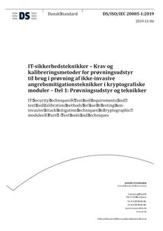 DANSK DS/ISO/IEC 20085-1