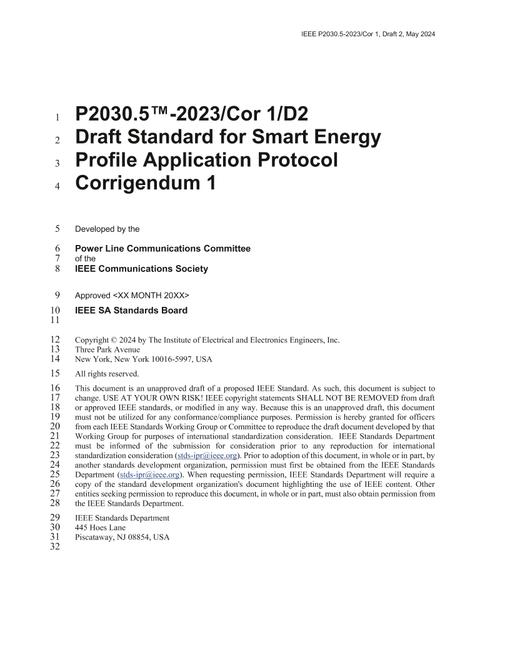 IEEE P2030.5-2023/Cor 1