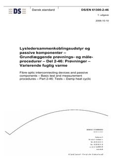 DANSK DS/EN 61300-2-46