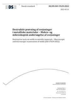 DANSK DS/EN ISO 17639