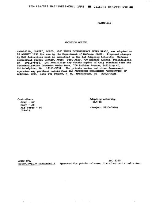 AIA NASM14218