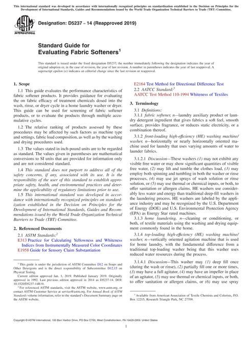 ASTM D5237-14(2019)