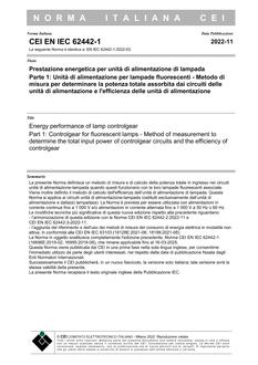 CEI EN IEC 62442-1
