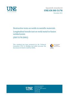 AENOR UNE-EN ISO 5178