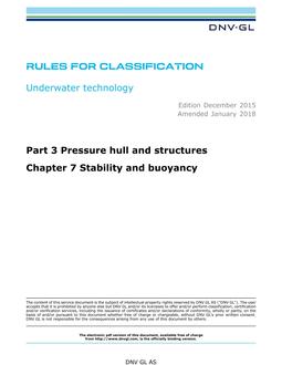 DNV DNVGL-RU-UWT PART 3 CHAPTER 7