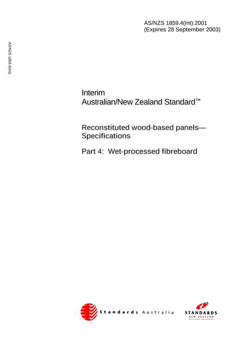 AS/NZS 1859.4(INT):2001