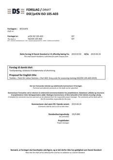 DANSK DSF/PREN ISO 105-A03