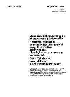 DANSK DS/EN ISO 6888-1