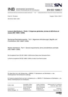 SNV SN EN ISO 15883-1