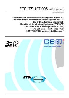 ETSI TS 127 005