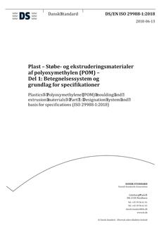 DANSK DS/EN ISO 29988-1