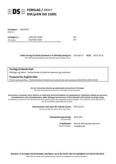 DANSK DSF/PREN ISO 15091