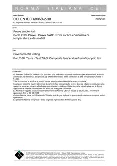 CEI EN IEC 60068-2-38