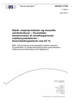 DANSK DS/ISO 17792