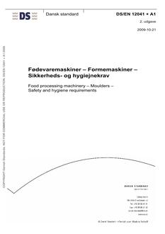 DANSK DS/EN 12041 + A1