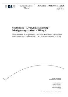 DANSK DS/EN ISO 14040