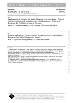 CEI CLC/TS 50459-2