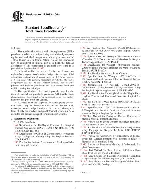 ASTM F2083-06b