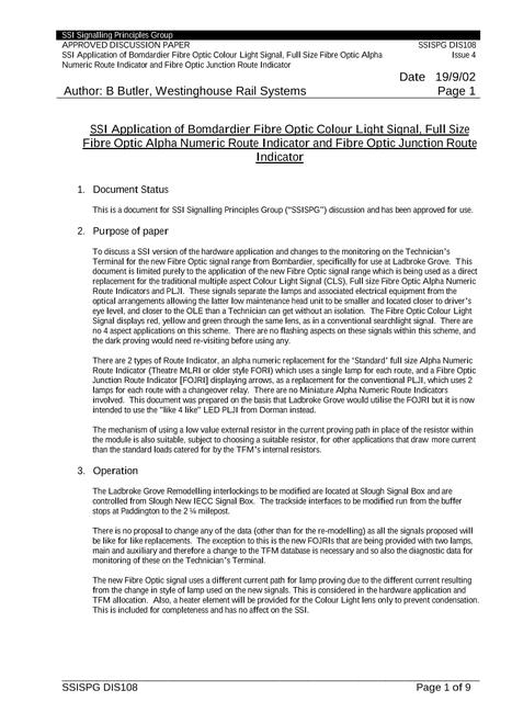 NR SSIDIS108 ISSUE 4