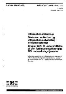 DANSK DS/ISO/IEC 8878+COR.1+2