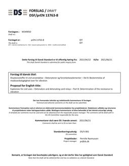 DANSK DSF/PREN 13763-8