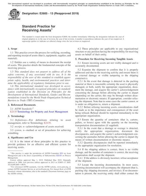 ASTM E2605-13(2019)