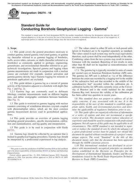 ASTM D6274-18