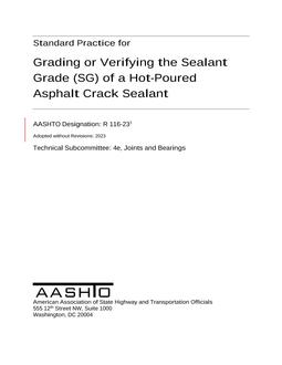 AASHTO R 116-23