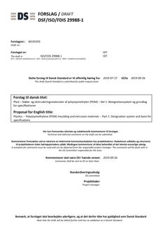 DANSK DSF/ISO/FDIS 29988-1