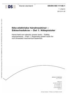 DANSK DS/EN ISO 11148-1