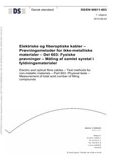 DANSK DS/EN 60811-603