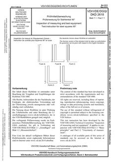 VDI VDI/VDE/DGQ/DKD 2618 BLATT 7.1