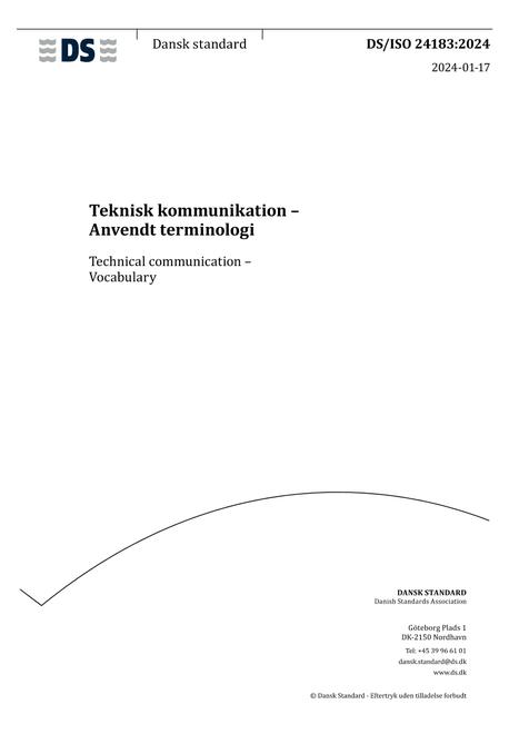 DANSK DS/ISO 24183
