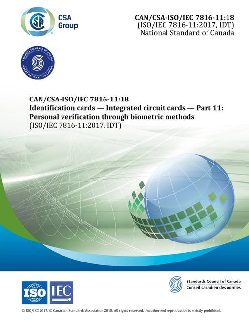 CAN/CSA-ISO/IEC 7816-11:18