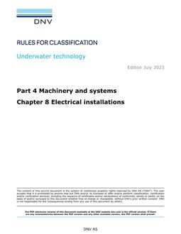 DNV DNV-RU-UWT PART 4 CHAPTER 8